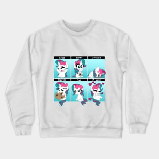 The Many Emotions Of Pinkie Rose Crewneck Sweatshirt